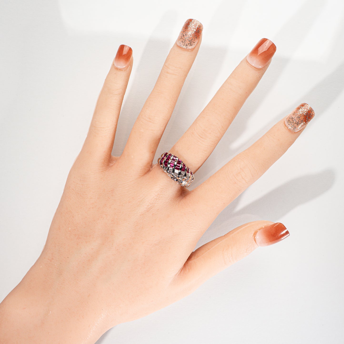 ルビー1.26ct ダイヤモンド1.00ct Pt900 リング