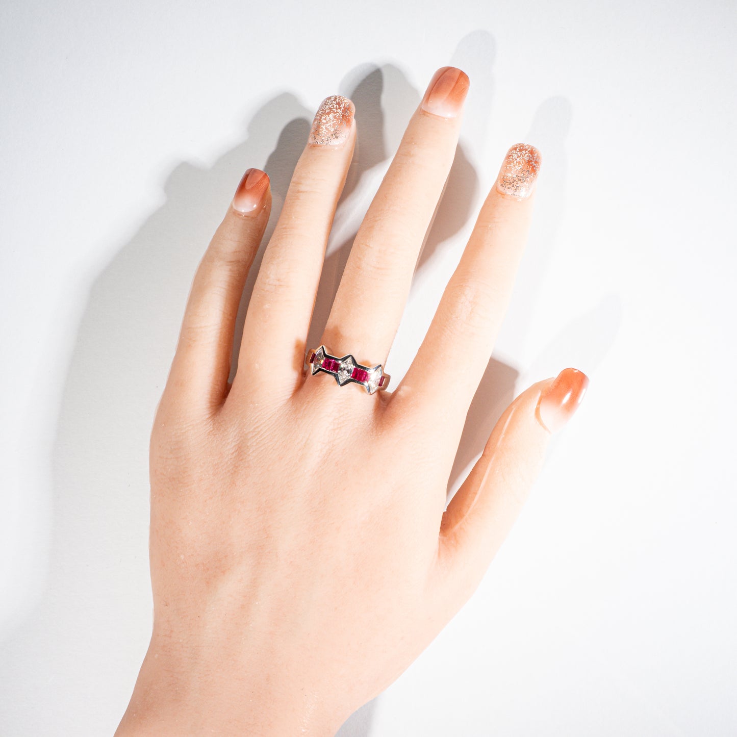 ルビー0.73ct ダイヤモンド0.90ct Pt900 リング