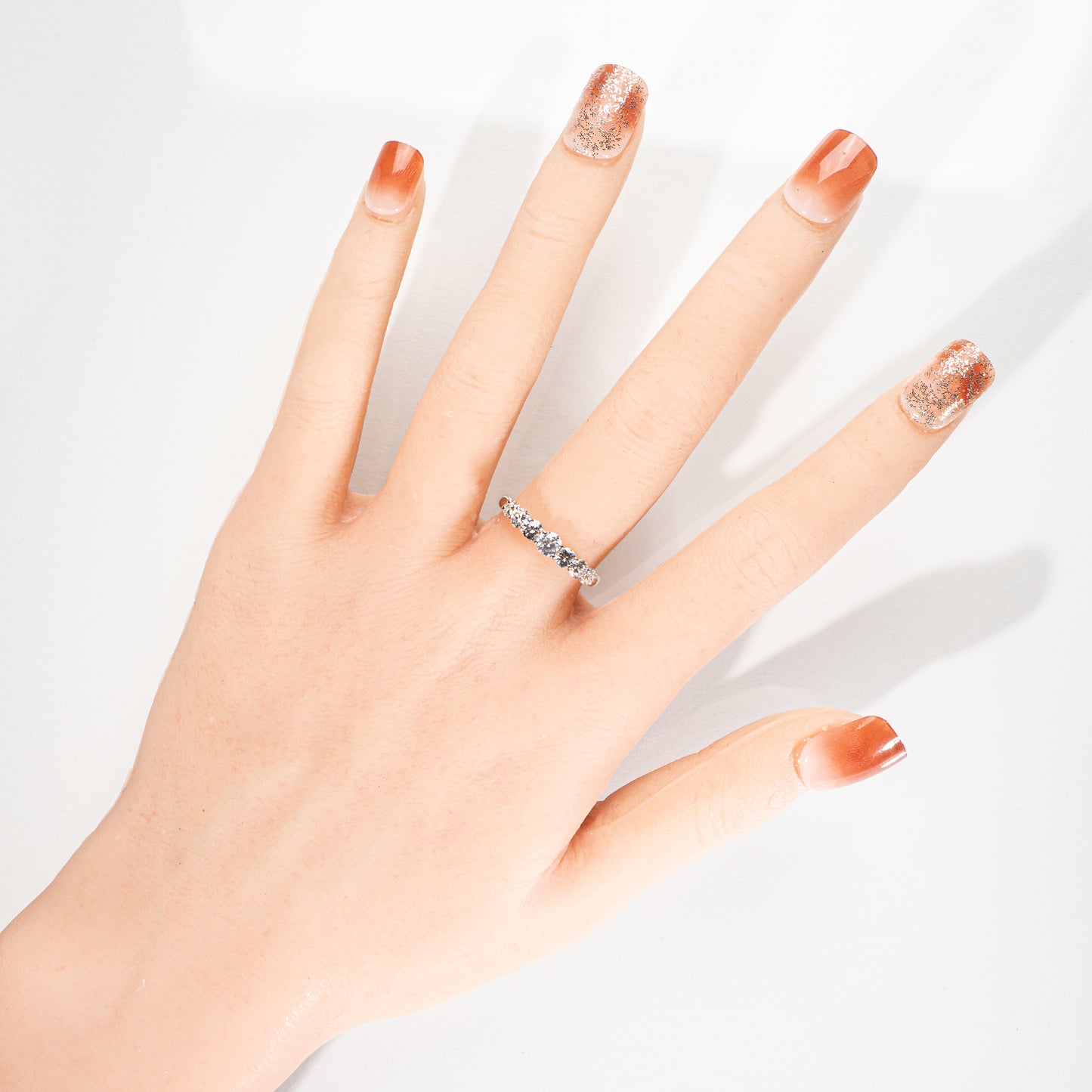 ダイヤモンド1.00ct Pt900 ハーフエタニティリング
