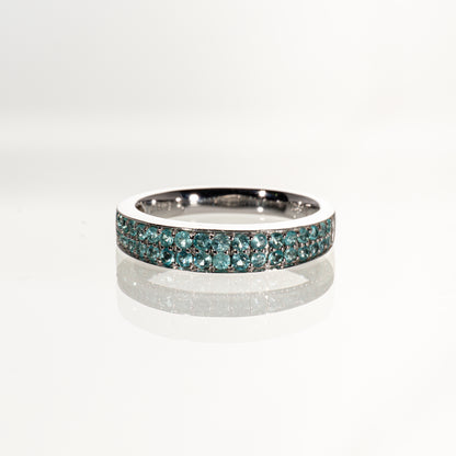 パライバトルマリン0.45ct K18WG リング