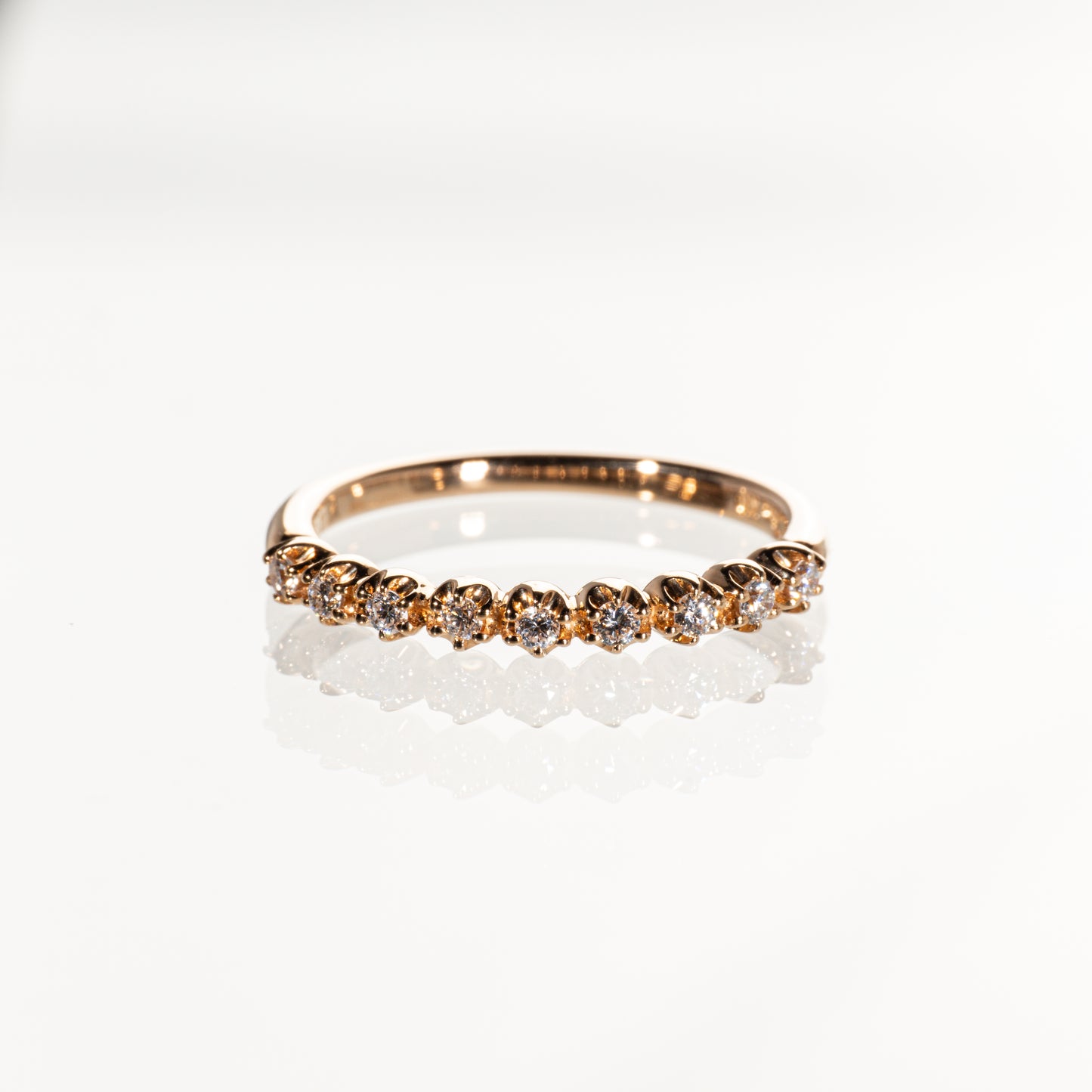 STAR JEWELRY ダイヤモンド0.12ct ハーフエタニティリング