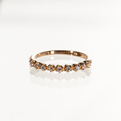 STAR JEWELRY ダイヤモンド0.12ct ハーフエタニティリング