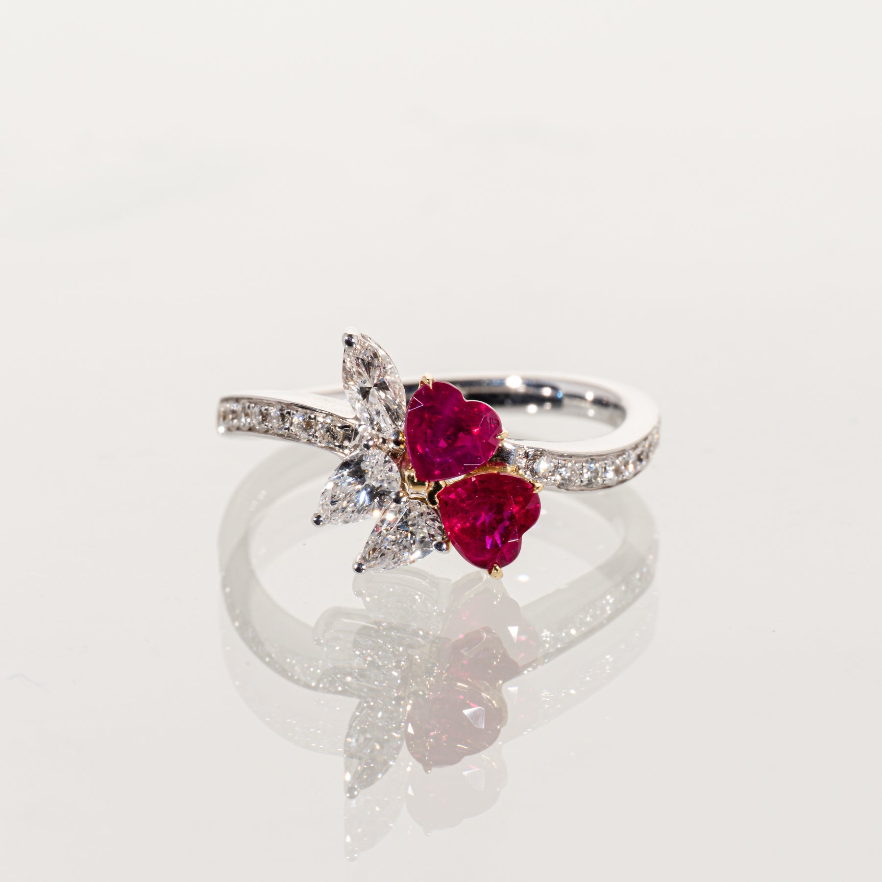 ルビー0.91ct ダイヤモンド0.55ct K18 リング