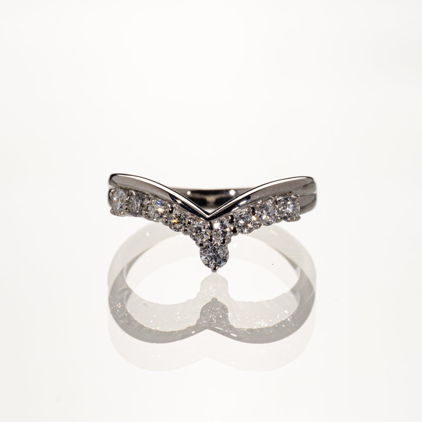 ダイヤモンド0.50ct Pt900 ウェーブリング