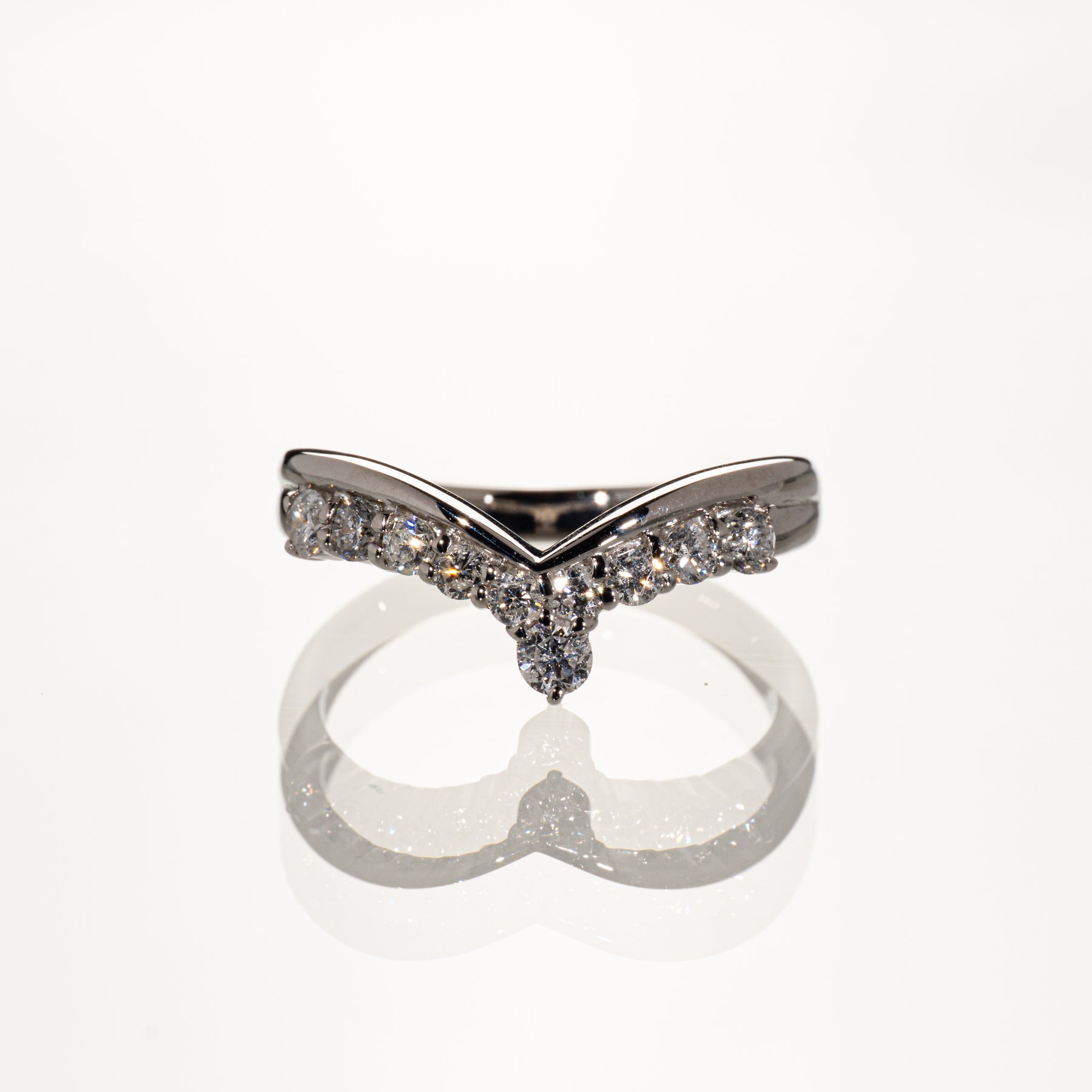 ダイヤモンド0.50ct Pt900 ウェーブリング