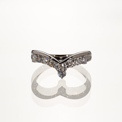 ダイヤモンド0.50ct Pt900 ウェーブリング