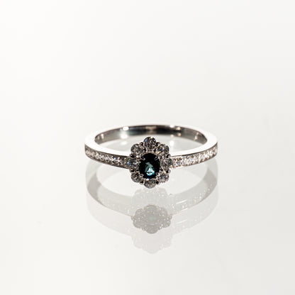 グランディディエライト0.151ct ダイヤモンド0.30ct Pt900 リング