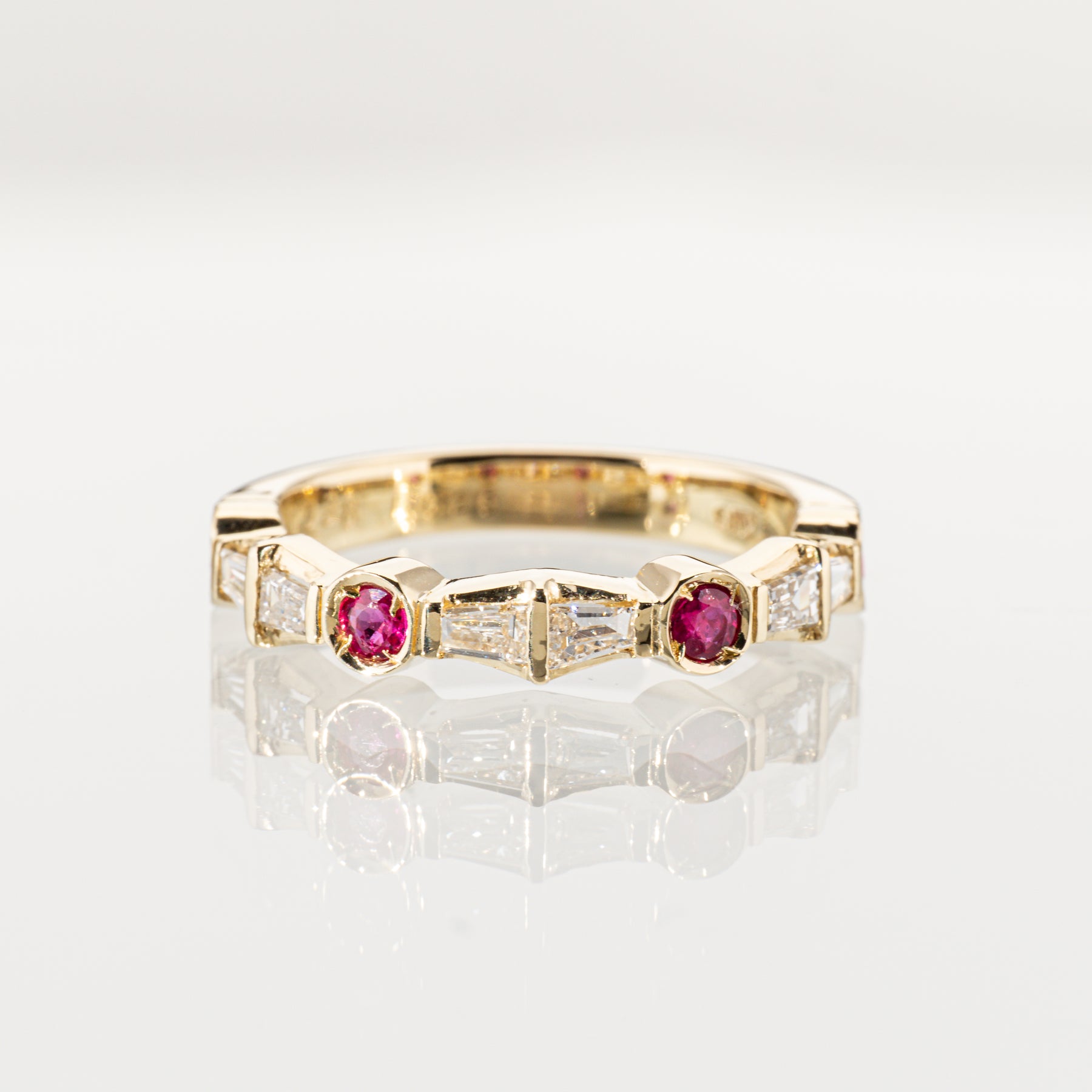 ルビー0.26ct ダイヤモンド0.38ct K18 リング