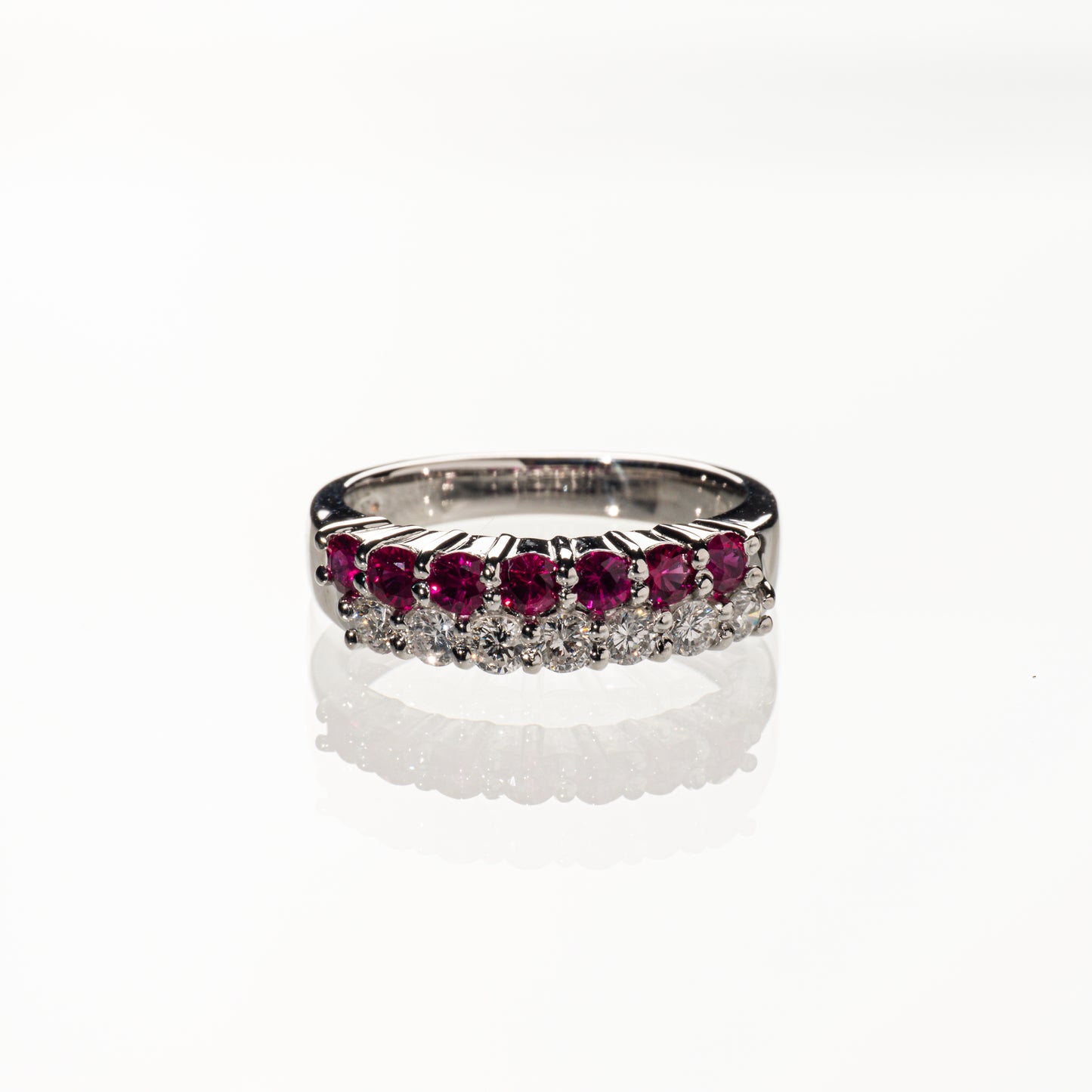 ルビー0.64ct ダイヤモンド0.45ct Pt900 リング
