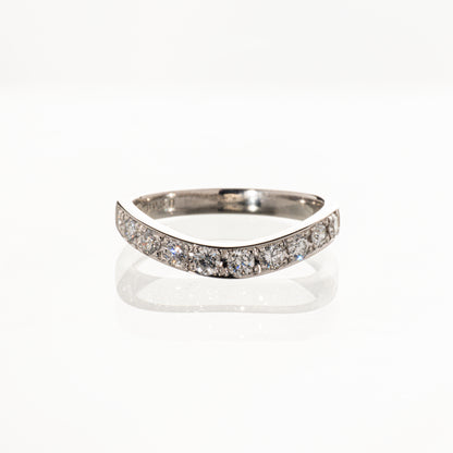 ダイヤモンド0.50ct Pt900 ハーフエタニティリング