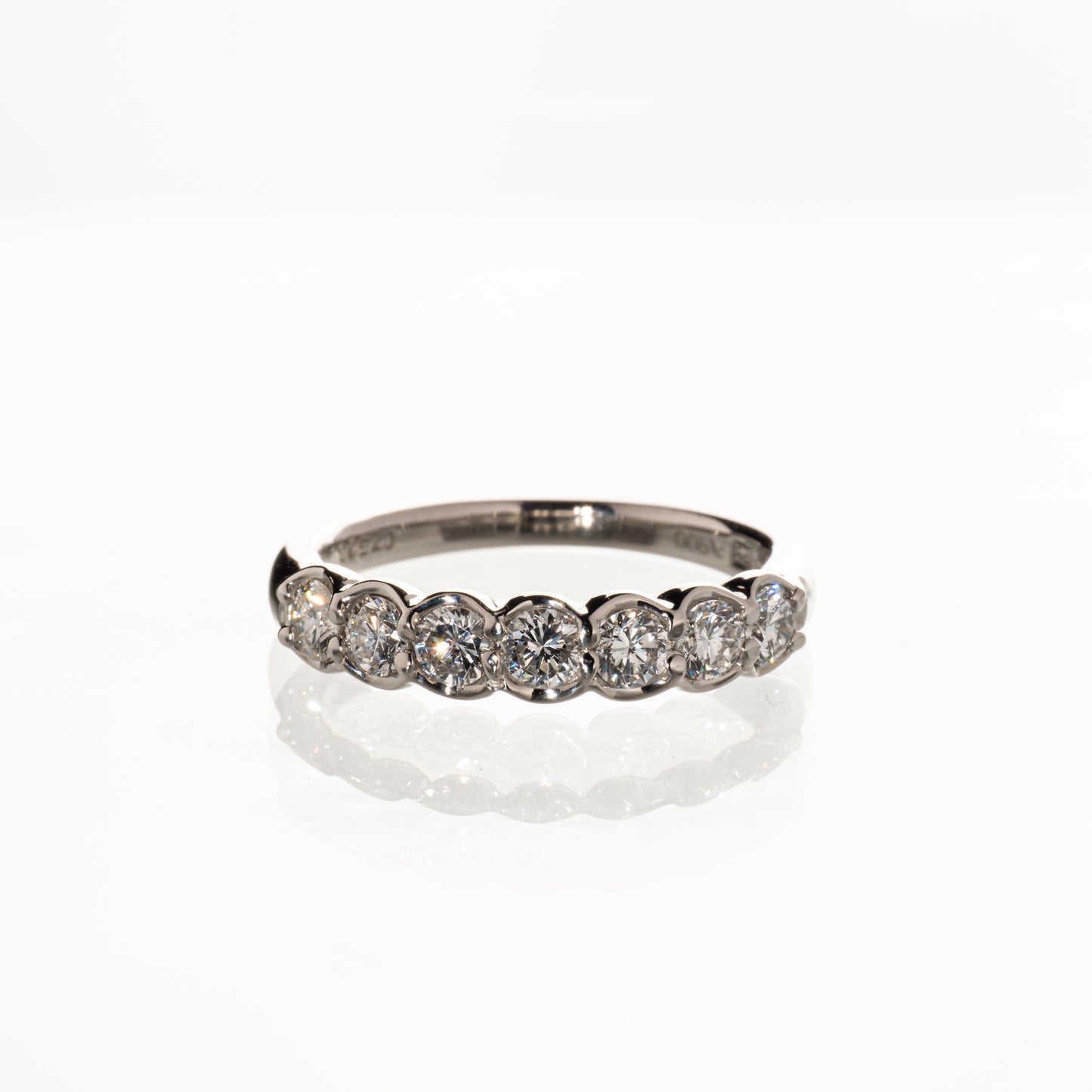 SEIKO JEWELRY ダイヤモンド0.72ct Pt900 ハーフエタニティリング