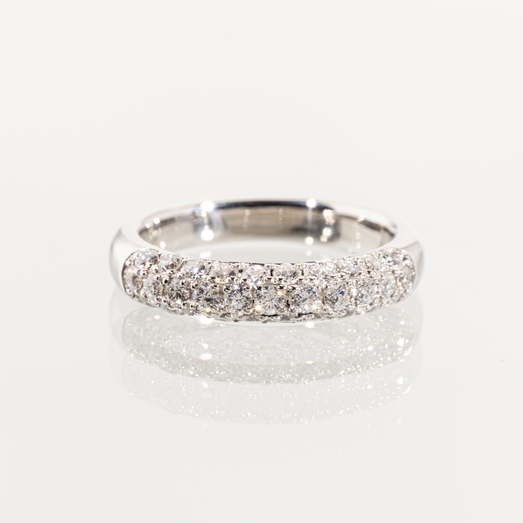 DIAMOND SHIRAISHI ダイヤモンド0.650ct Pt900 パヴェリング
