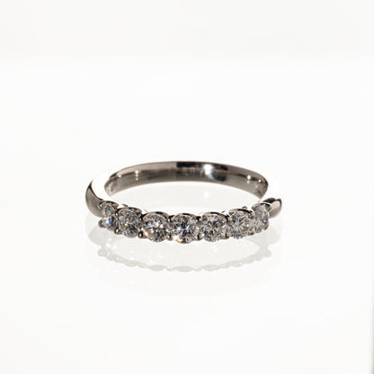 ダイヤモンド0.71ct Pt900 ハーフエタニティリング