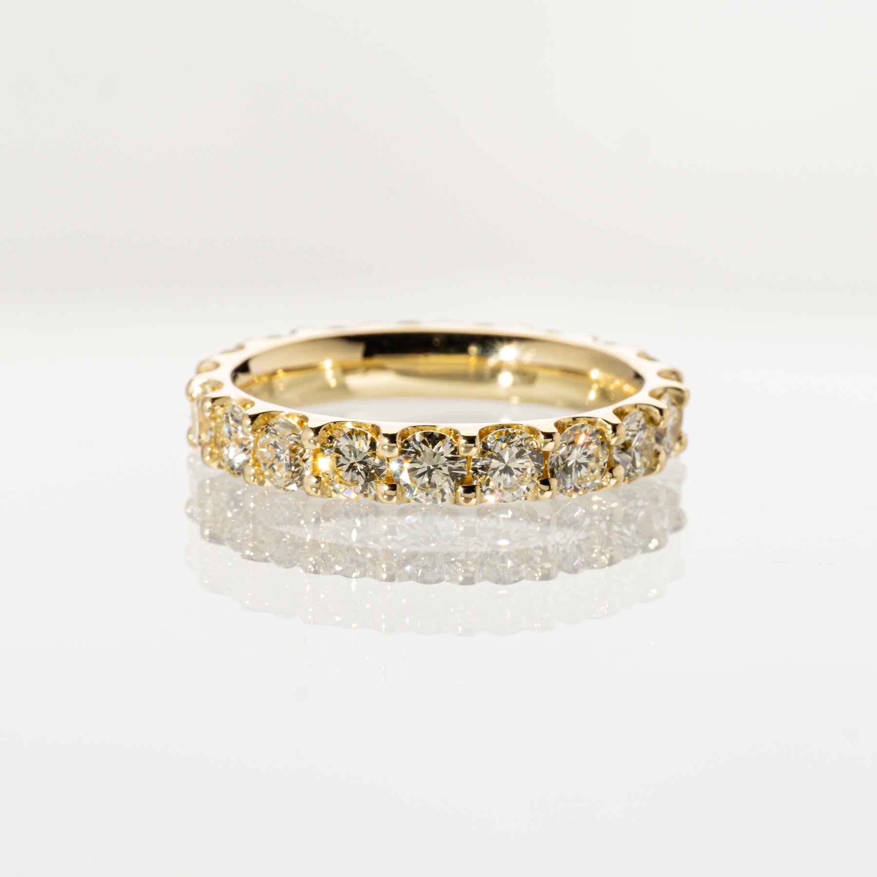 ダイヤモンド2.00ct K18YG フルエタニティリング