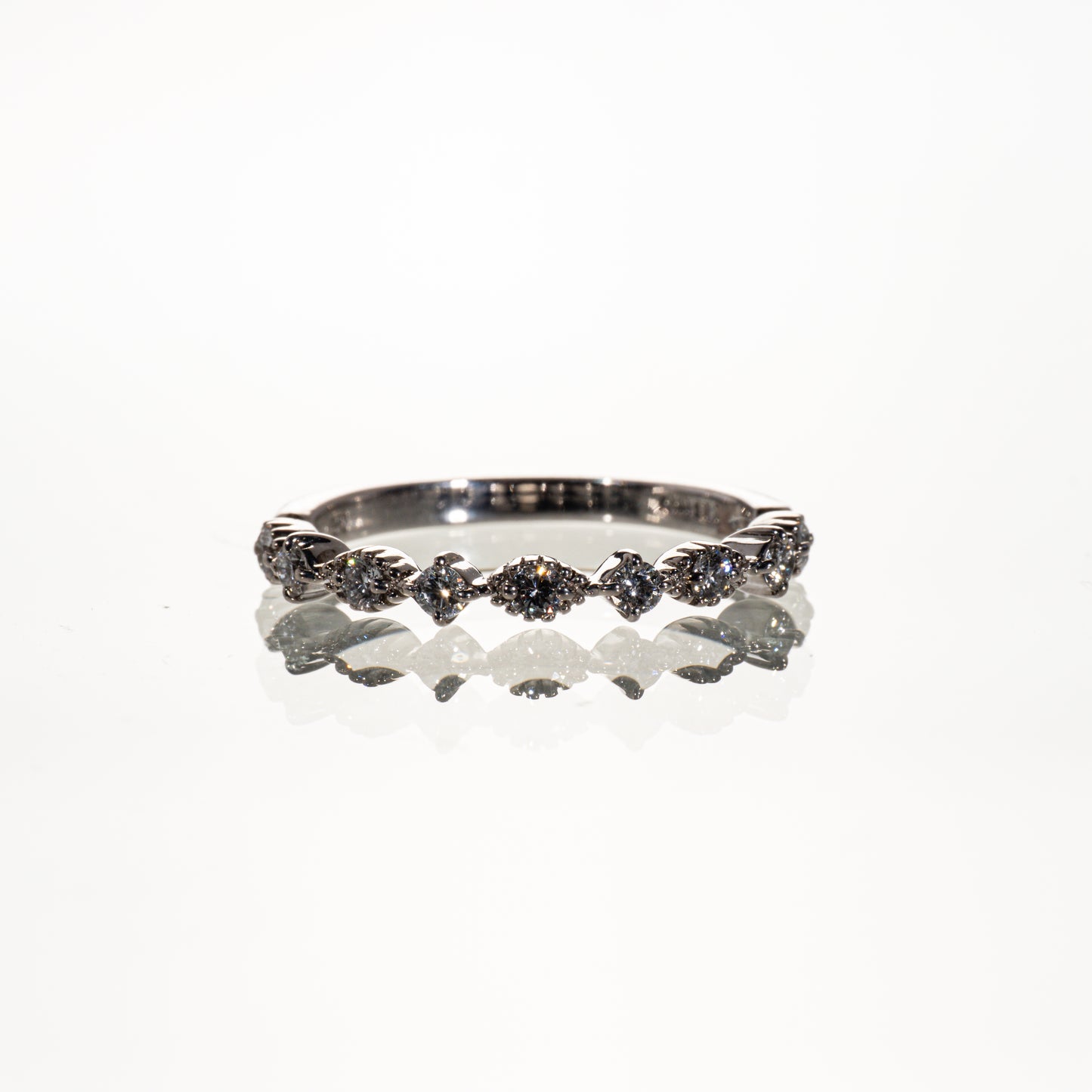 Ponte Vecchio ダイヤモンド0.27ct K18WG リング