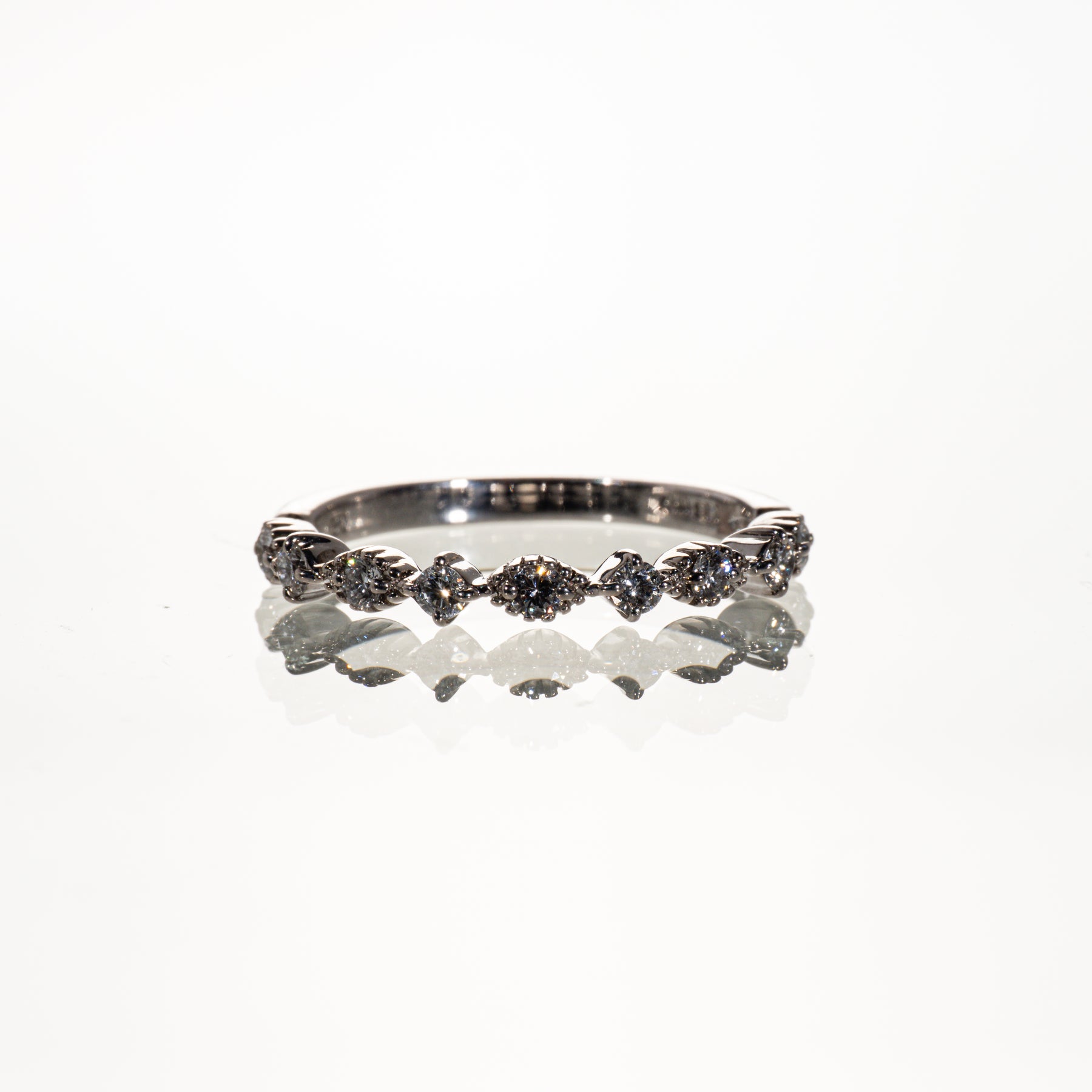 Ponte Vecchio ダイヤモンド0.27ct K18WG リング