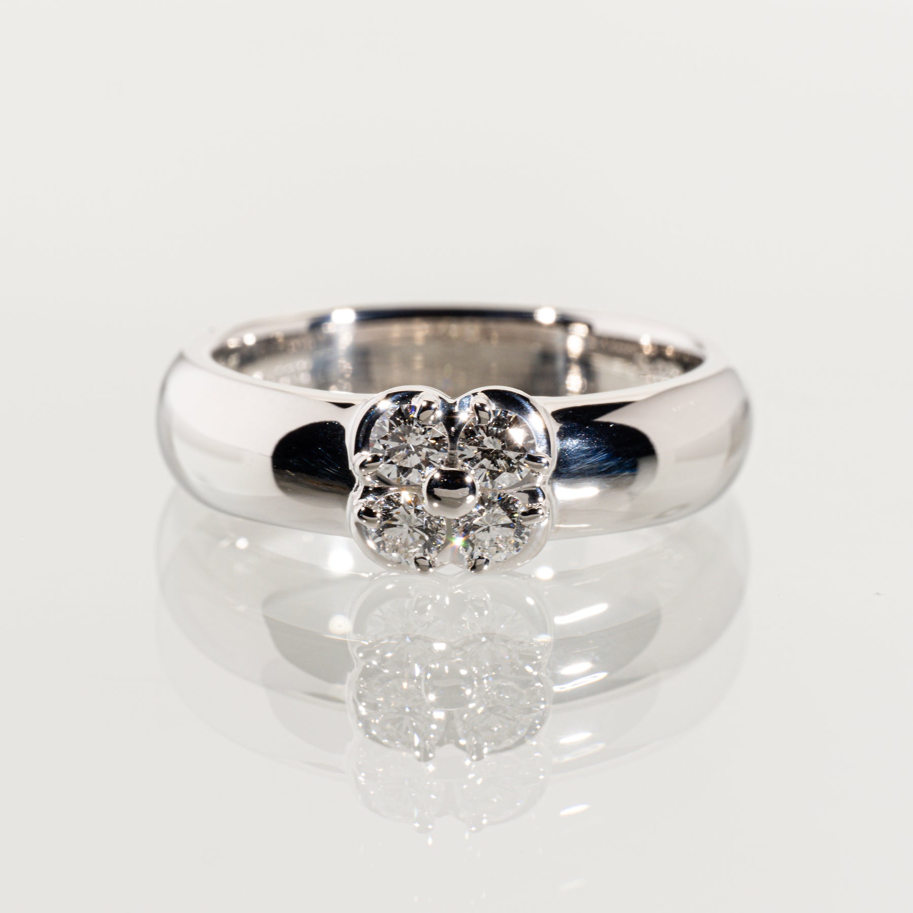MIKIMOTO ダイヤモンド0.29ct Pt950 クローバーリング