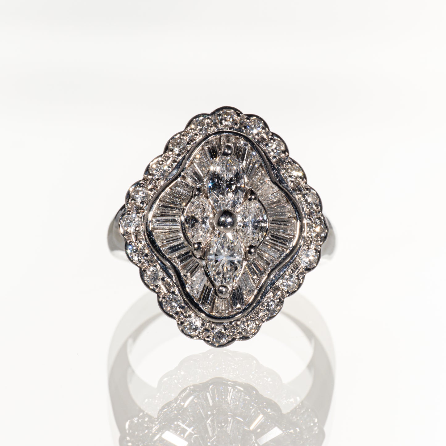 ダイヤモンド1.68ct Pt900 リング