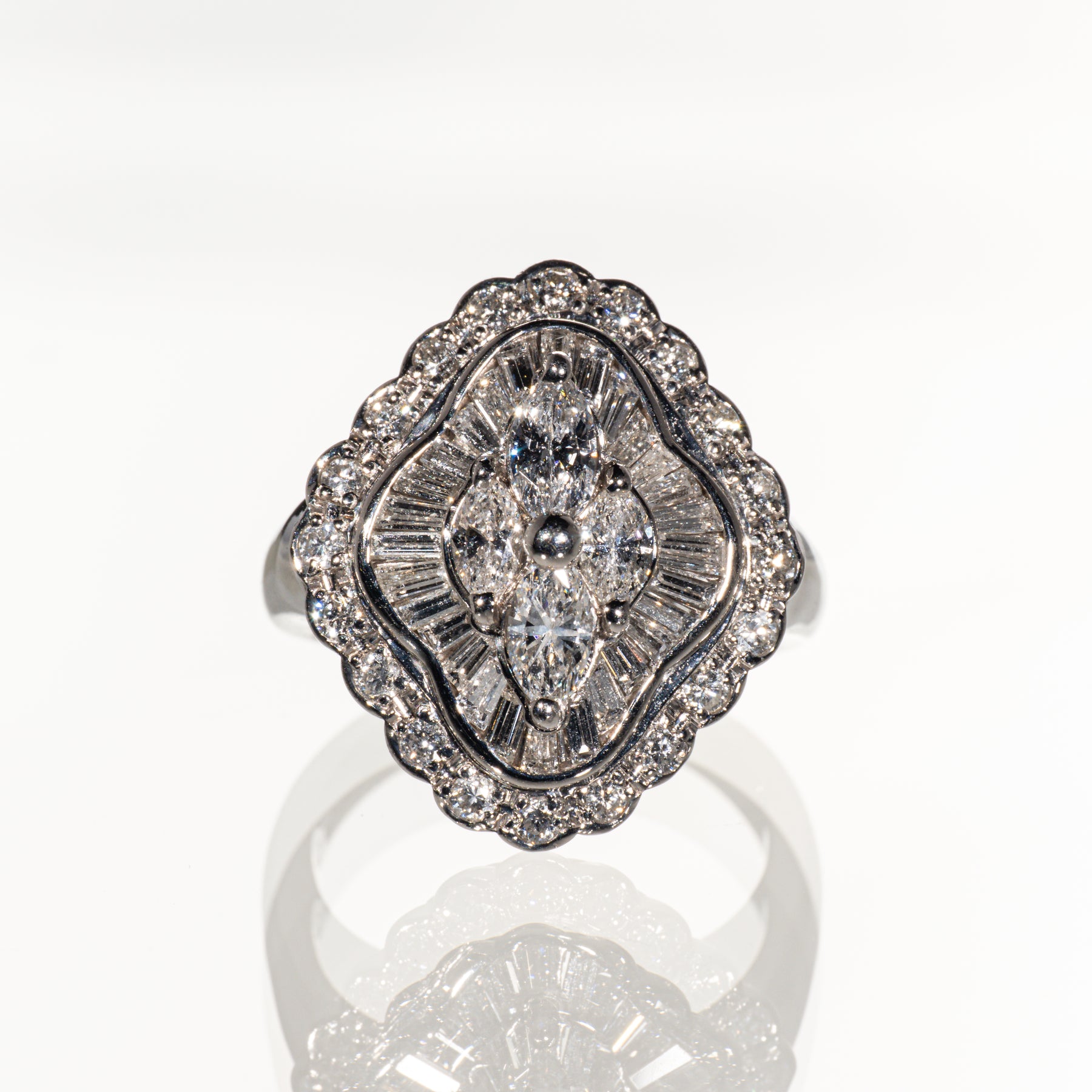 ダイヤモンド1.68ct Pt900 リング
