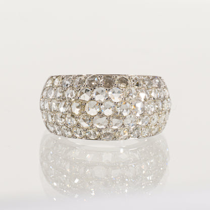 ローズカットダイヤモンド2.15ct Pt900 パヴェリング
