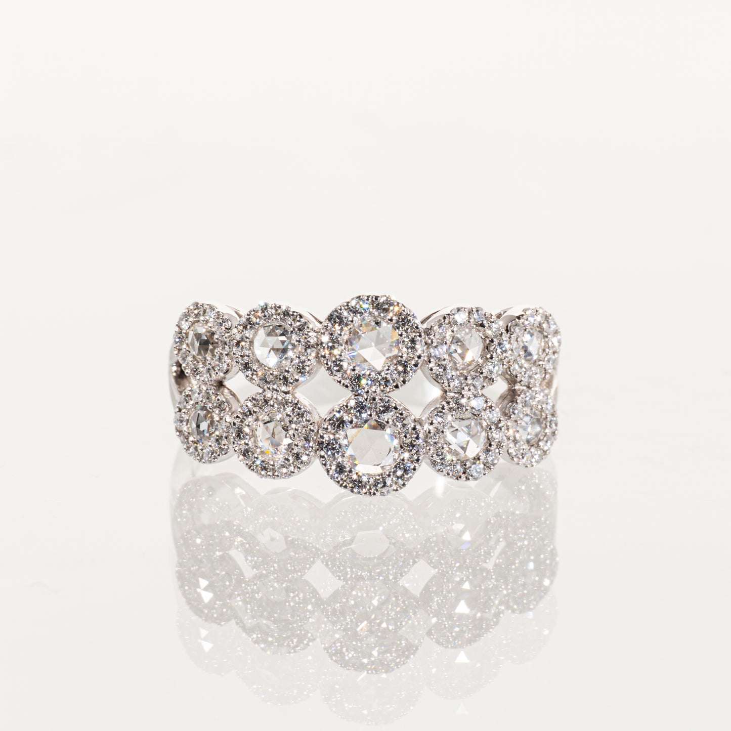 ダイヤモンド1.00ct Pt900 ヘイローリング