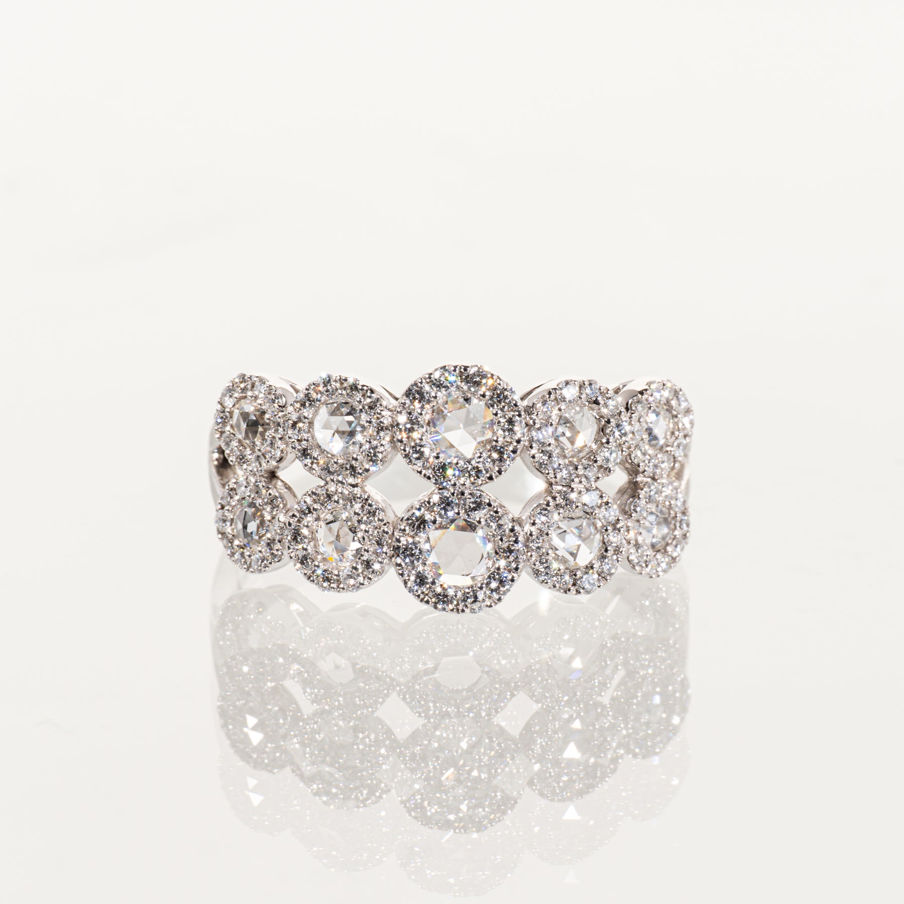 ダイヤモンド1.00ct Pt900 ヘイローリング