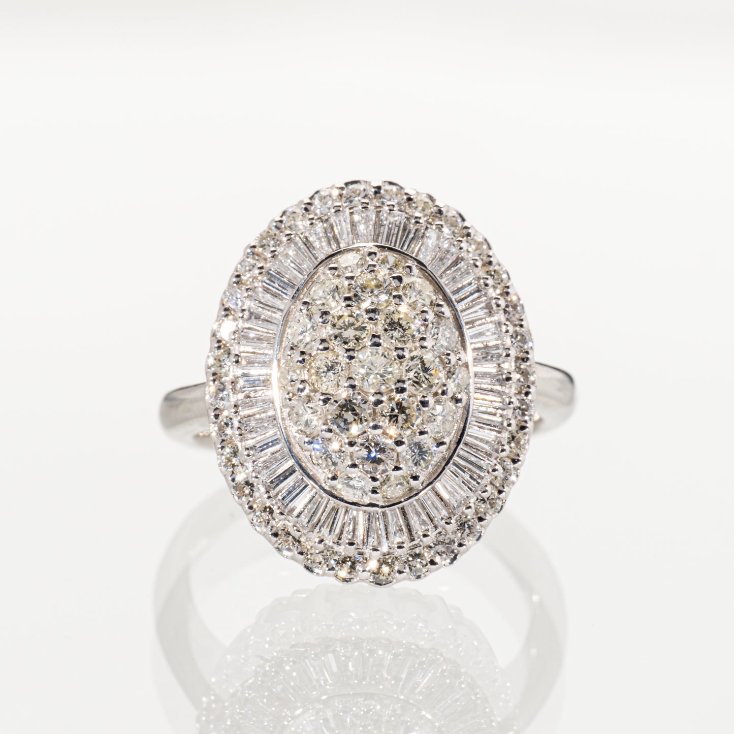 ダイヤモンド1.50ct Pt900 モダンクラシカルリング