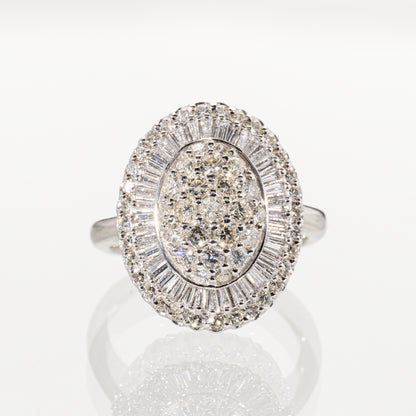 ダイヤモンド1.50ct Pt900 モダンクラシカルリング