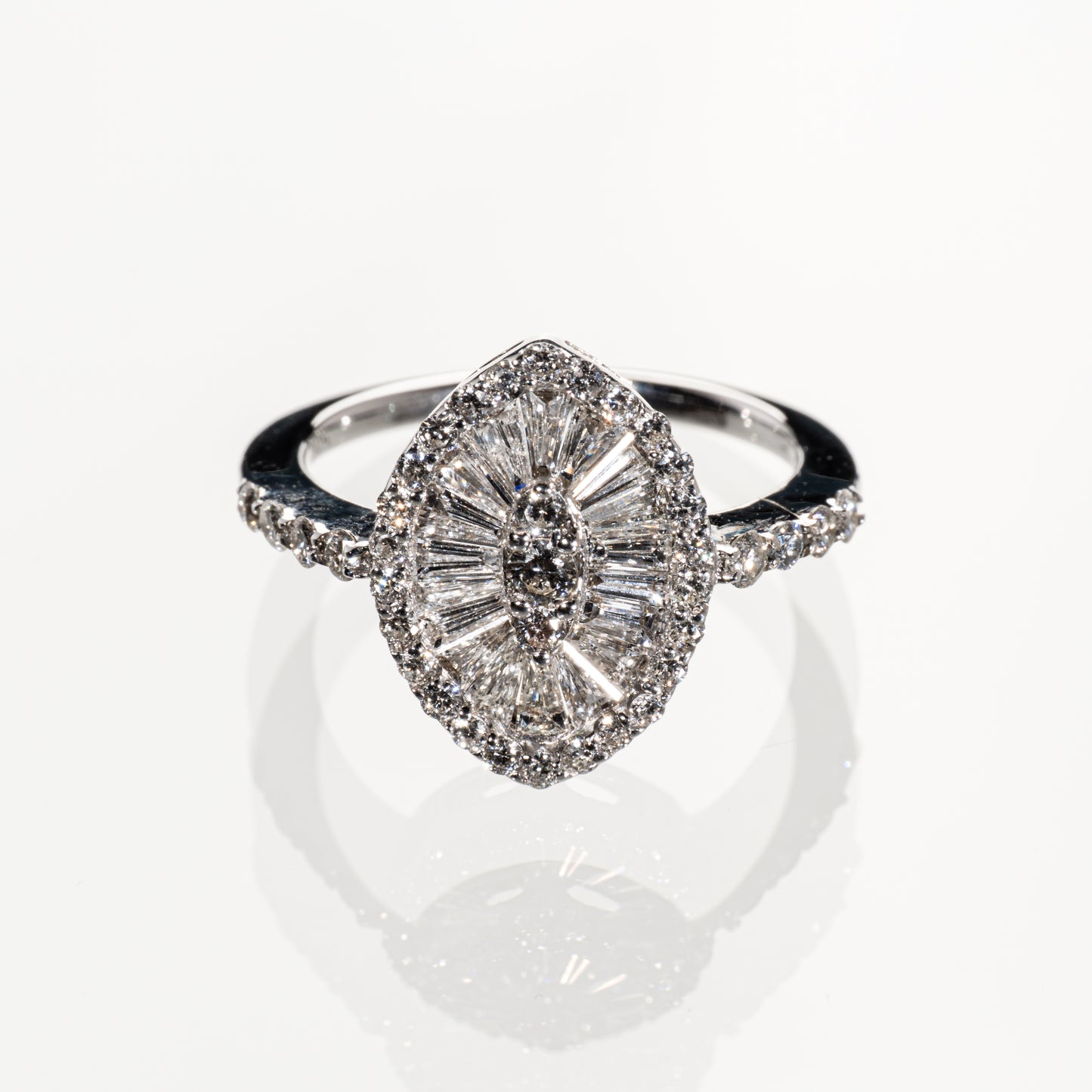 ダイヤモンド1.00ct K18WG リング
