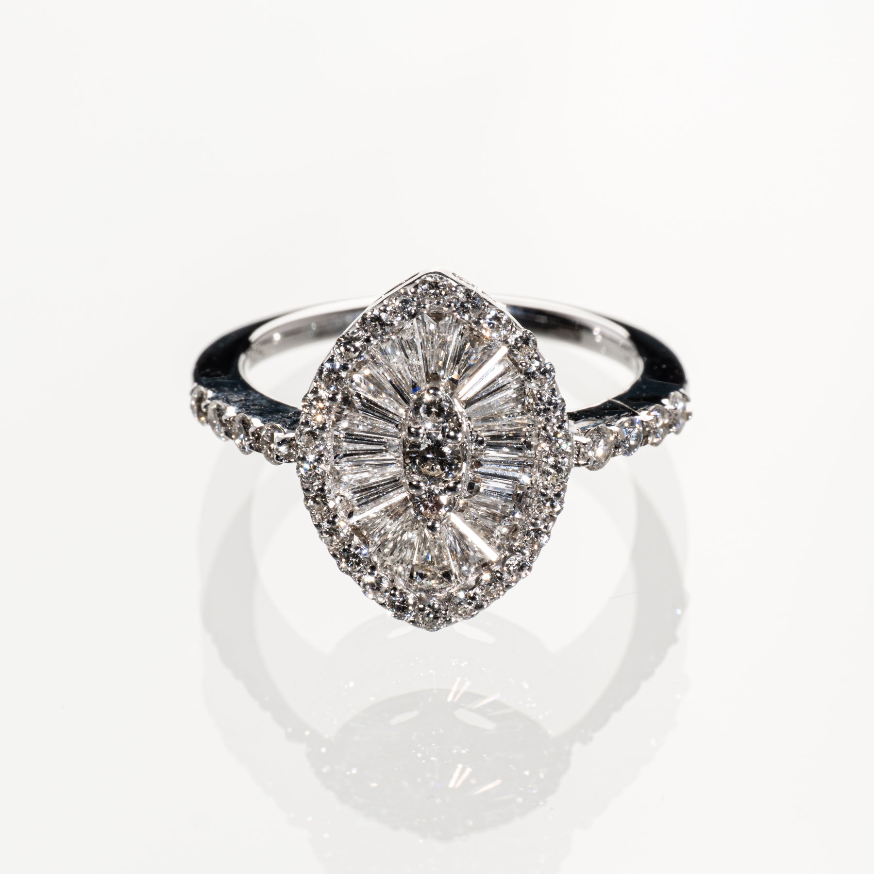 ダイヤモンド1.00ct K18WG リング
