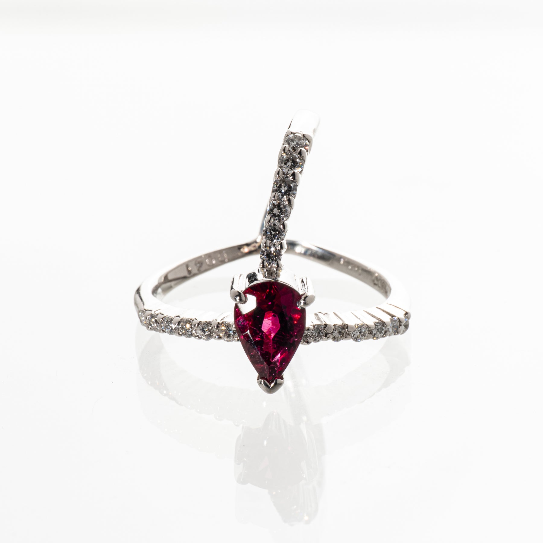 KARATI ルベライト1.23ct ダイヤモンド0.41ct Pt900 リング