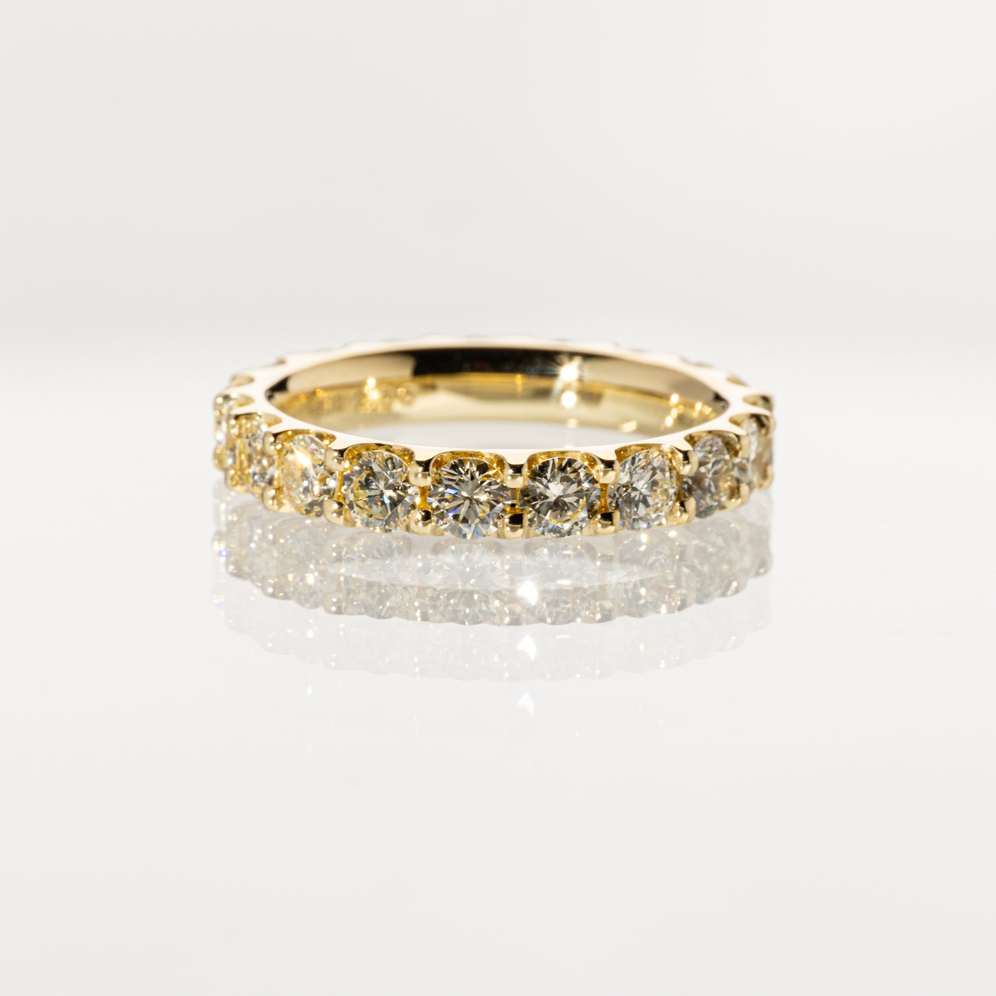 ダイヤモンド2.00ct K18YG フルエタニティリング