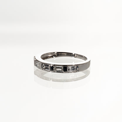 クリスカットダイヤモンド0.53ct Pt1000 ハーフエタニティリング