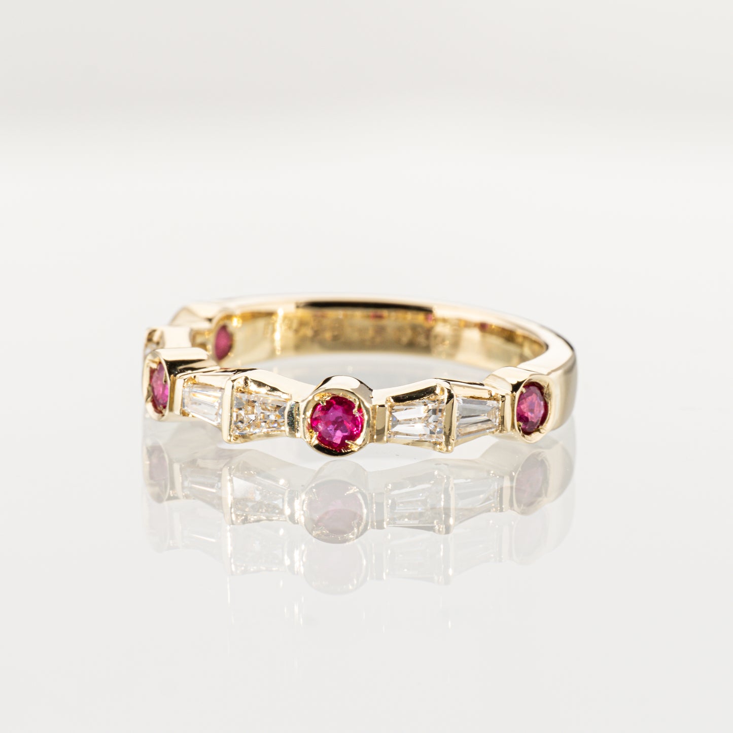 ルビー0.26ct ダイヤモンド0.38ct K18 リング