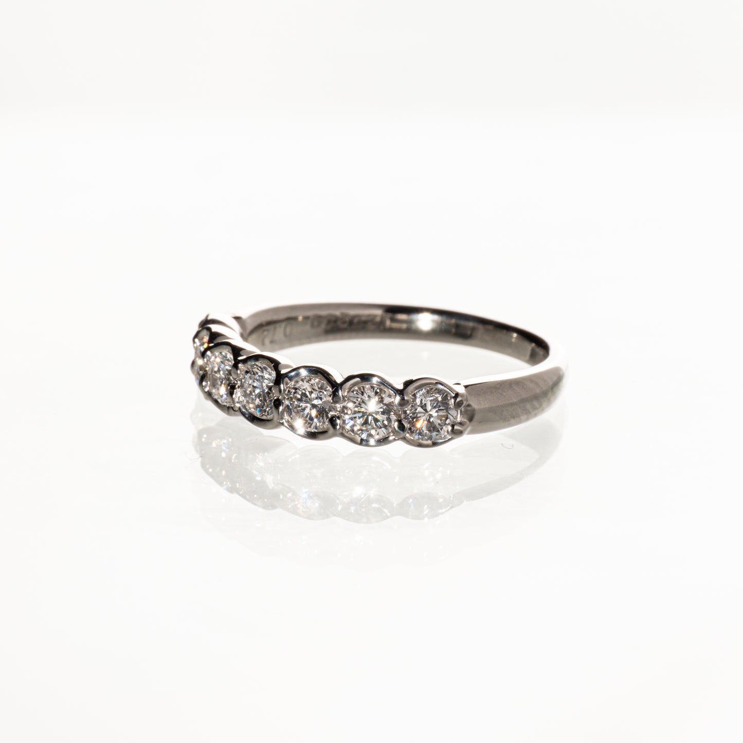 SEIKO JEWELRY ダイヤモンド0.72ct Pt900 ハーフエタニティリング