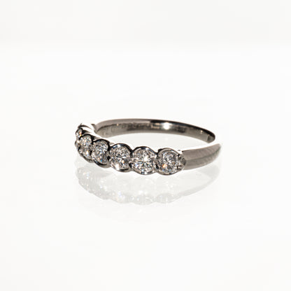 SEIKO JEWELRY ダイヤモンド0.72ct Pt900 ハーフエタニティリング