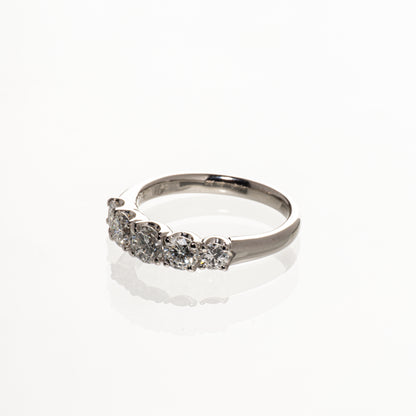 ダイヤモンド1.04ct Pt900 ハーフエタニティリング