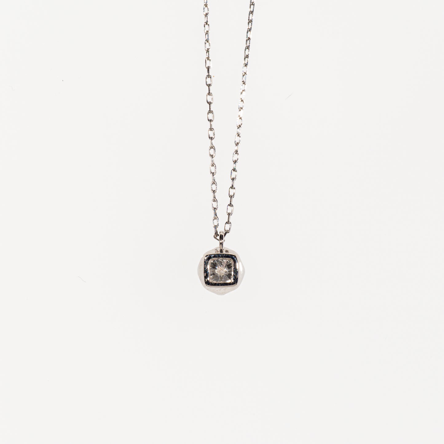 ダイヤモンド0.166ct Pt900/Pt850 プチネックレス