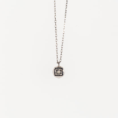 ダイヤモンド0.166ct Pt900/Pt850 プチネックレス