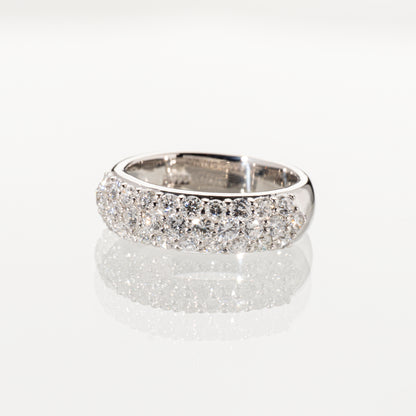 ダイヤモンド1.00ct Pt900 パヴェハーフエタニティリング