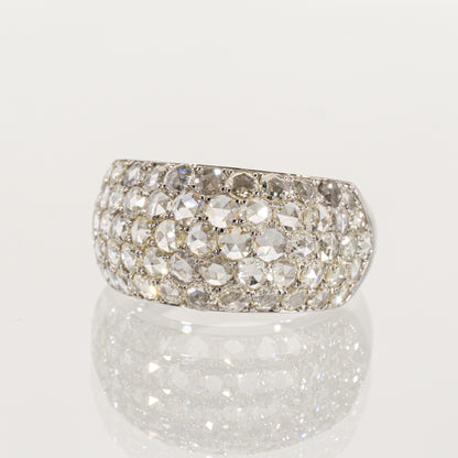 ローズカットダイヤモンド2.15ct Pt900 パヴェリング