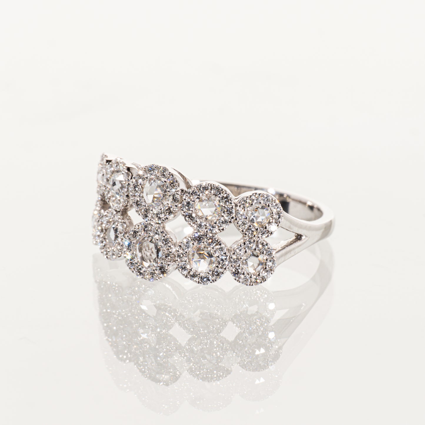 ダイヤモンド1.00ct Pt900 ヘイローリング