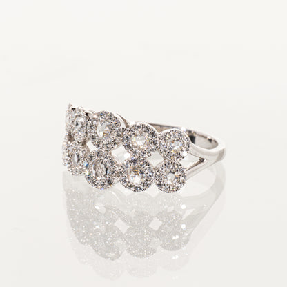 ダイヤモンド1.00ct Pt900 ヘイローリング