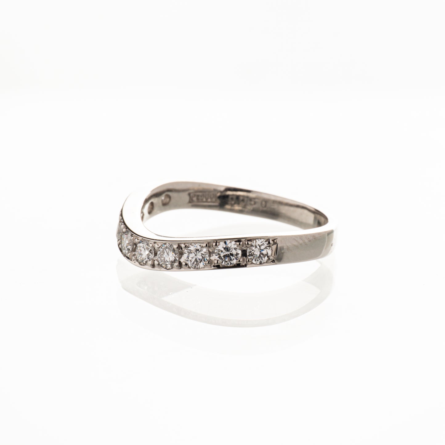 ダイヤモンド0.50ct Pt900 ハーフエタニティリング
