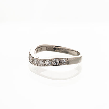 ダイヤモンド0.50ct Pt900 ハーフエタニティリング