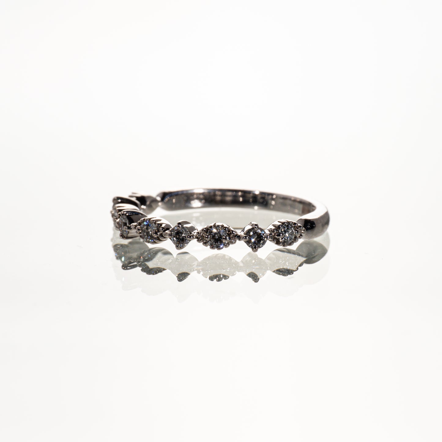 Ponte Vecchio ダイヤモンド0.27ct K18WG リング