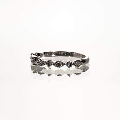 Ponte Vecchio ダイヤモンド0.27ct K18WG リング