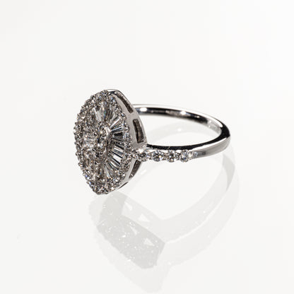 ダイヤモンド1.00ct K18WG リング