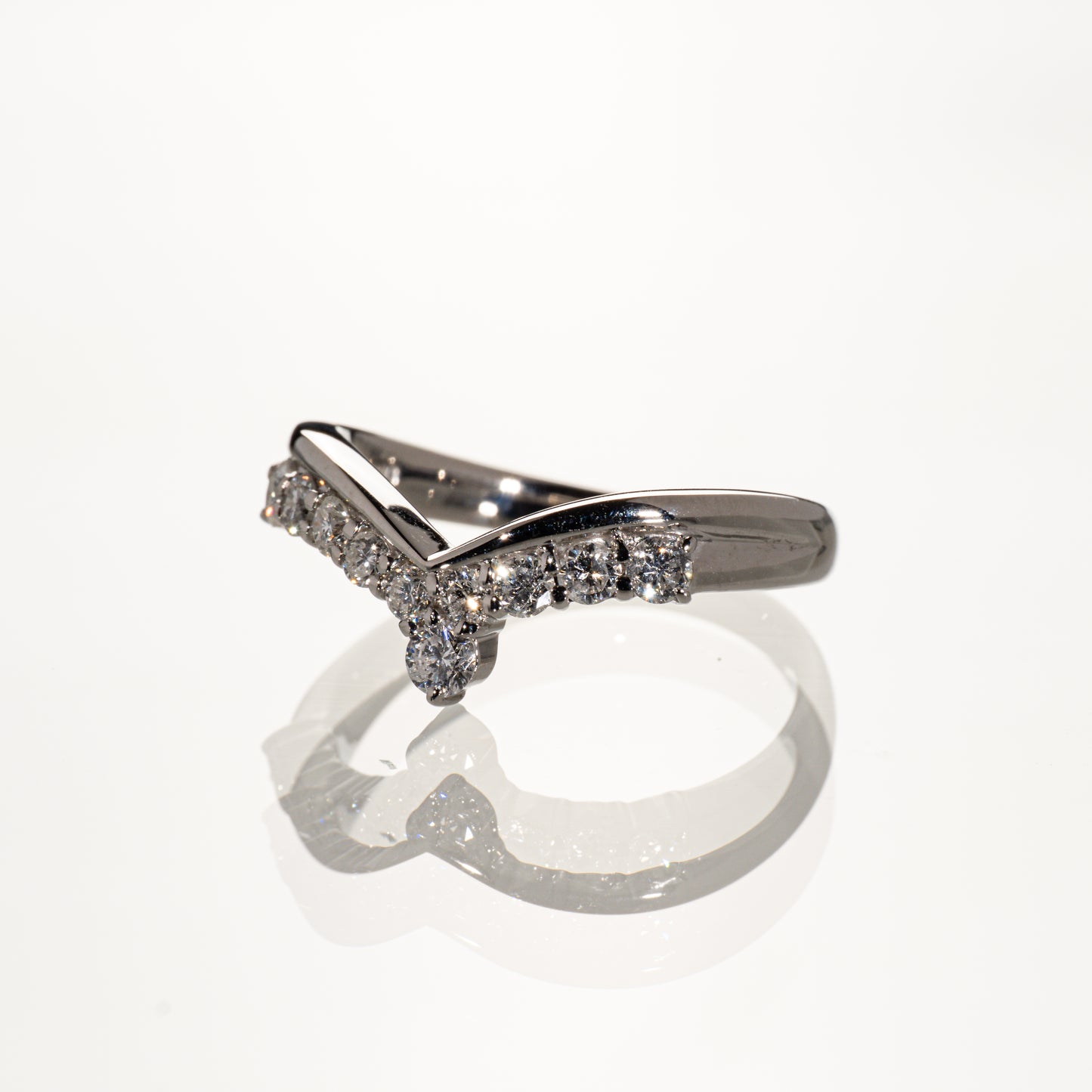 ダイヤモンド0.50ct Pt900 ウェーブリング