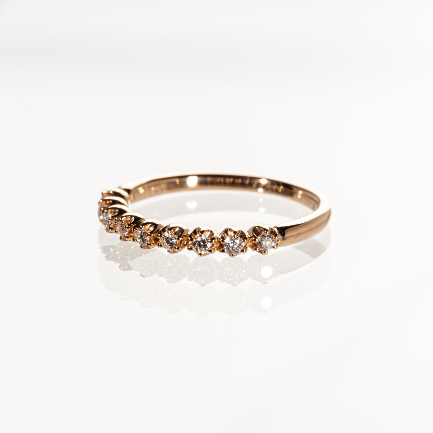 STAR JEWELRY ダイヤモンド0.12ct ハーフエタニティリング